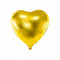 Balon folie inima, Auriu, 45cm