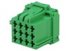Conector Auto MCP 2.8 Mamă Mufă pe Cablu 12 pini Verde, TE Connectivity