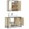 vidaXL Set mobilier de baie, 2 piese, stejar sonoma, lemn prelucrat 3300891