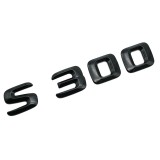 Emblema S 300 pentru spate portbagaj Mercedes, Negru