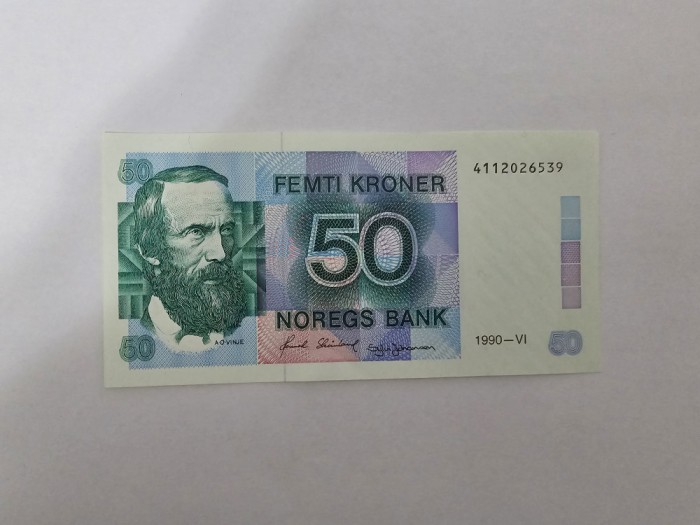 Norvegia 50 Kroner 1990 Noua