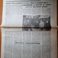 ziarul dimineata 18 ianuarie 1990-ziar din jud. sibiu,articol revolutia romana