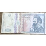 BNKRO05 Bancnota veche 500 lei 1992 Constantin Brancusi hirtie Romania cinci sute lei circulata bani colectie numismatica