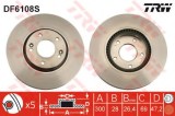 Disc frana HYUNDAI SONATA V (NF) (2005 - 2010) TRW DF6108S