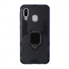 Husa Cover Hard Ring Armor pentru Samsung Galaxy A40 Negru foto