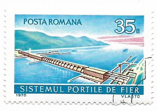 Romania (339) - Sistemul hidroenergetic Portile de Fier, 1970 - obliterat