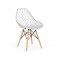Scaun bucatarie BUC 220, design modern, polipropilena, picioare lemn, 100 kg