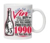 Cana alba personalizata &quot;Un Vin Bun 1990-35&quot;, INOVATIX&reg;. 330ml, Oem