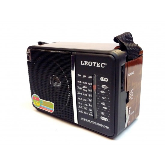 Radio Leotec LT-614 cu 4 benzi radio,alimentare 220v si baterii