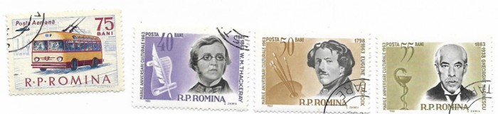 Romania - Marci obliterate, 1963