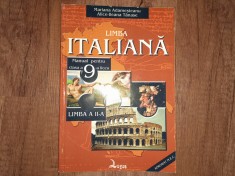 Limba italiana - Manual pentru clasa a IX-a liceu, limba a II-a foto