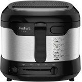Friteuza Tefal Uno FF215D30, 1350W, 1.8L, Termostat reglabil, Negru/Argintiu