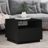 Gossi masuta de cafea cu lumini led, negru, 50x49x40 cm