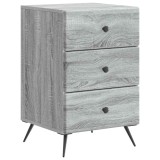 vidaXL Dulap de noapte Sonoma gri 43 x 41 x 66,5 cm Lemn prelucrat 895481