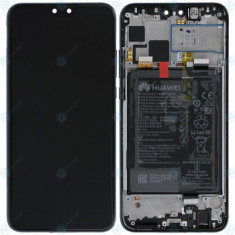 Huawei Y9 2019 (JKM-L23 JKM-LX3) Capac frontal al modulului de afișare + LCD + digitizer + baterie negru la miezul nopții 02352EQC