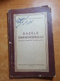 Bazele darwinismului - manual pentru clasa a 9-a - din anul 1954