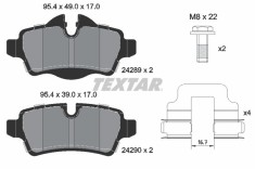 TEXTAR 2428901 Q+ set placute frana,frana disc