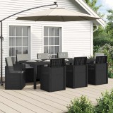 vidaXL Set de masă pentru grădină 9 pcs Antracit, Gri deschis PP 3430090