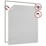 Cumpara ieftin Plasă insecte magnetică de ferestre alb 130x150 cm fibra sticlă