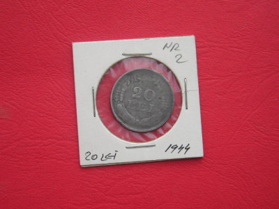 M1 C10 - Moneda foarte veche 60 - Romania - 20 lei 1944 foto