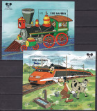 Gambia 1987 Disney tren MI bl. 41, 42 MNH, Nestampilat