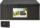 Cumpara ieftin Cutie depozitare exterior cu capac, plastic rezistent, 120x52x54 cm, cu roti