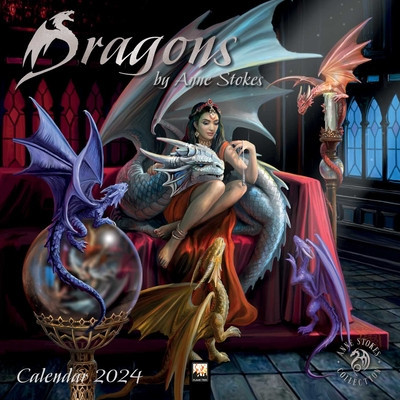 Dragons by Anne Stokes Wall Calendar 2024 (Art Calendar) foto