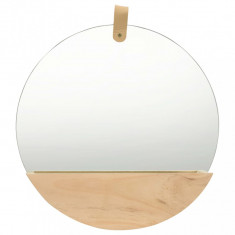 Oglinda de perete, 35 cm, lemn masiv de pin GartenMobel Dekor