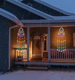 Ghirlanda luminoasa colorata, tip bradut, lungime 160 cm, cu 60LED-uri, alimentare la priza, multicolor