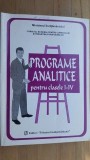 Programe analitice pentru clasele 1-4