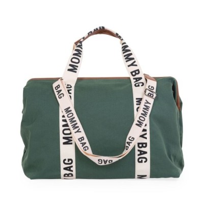 Geanta de infasat Childhome Mommy Bag Signature Verde foto