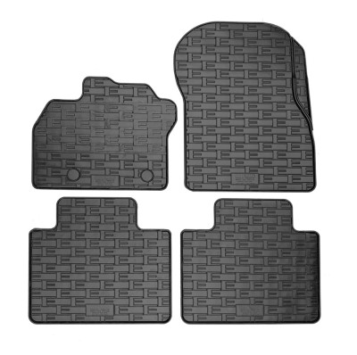 Set covorase auto din cauciuc Renault Zoe 2012-2018; 2019-, Negre foto