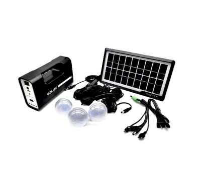 Kit camping cu lanterna, panou solar, 3 becuri LED SMD foto