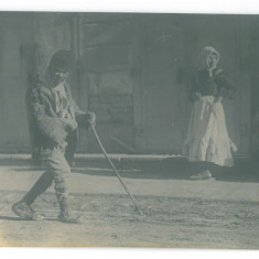 3613 - PLOIESTI, Ethnic, bacanie - old postcard, real PHOTO - unused - 1917