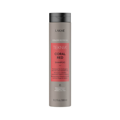 Sampon colorant pentru par rosu, Lakme Teknia, Refresh Coral Red Shampoo, 300ml foto