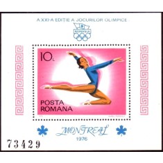 1976 - Jocurile Olimpice Montreal, colita neuzata