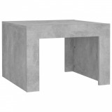 Măsuță de cafea, gri beton, 50x50x35 cm, PAL