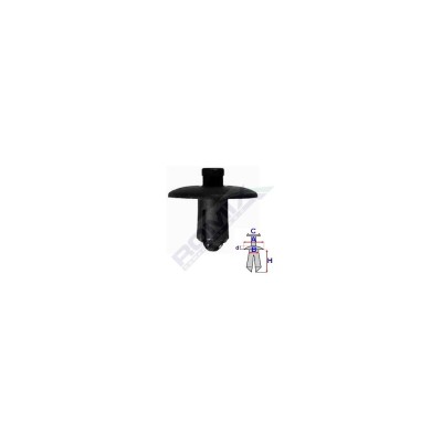 Clips Fixare Elemente Exterioare Pentru Audi/Lexus/Toyota 7.4X12.3Mm - Negru Set 5 Buc 136799 A81365-RMX foto
