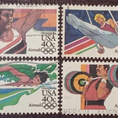 Statele Unite 1983 - J.O. Los Angeles, serie stampilata - posta aeriana 40c