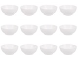 Set boluri, 12 piese, 1L, Portelan, Alb