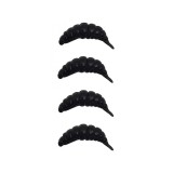 Naluca FISHUP Ozi Cheese, 101 Black, 3cm, 10buc/pac