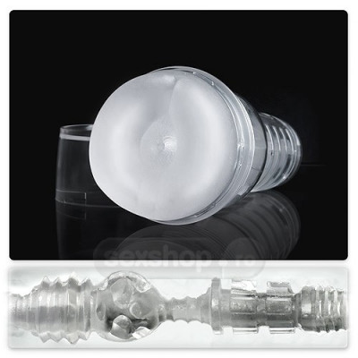 Vagine aproape reale - Fleshlight Gheata Cristal Fund + GRATUIT Lubrifiant Fleshlight 30 ml foto