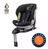 Scaun auto rotativ Storchenm&uuml;hle Niki Kid Onyx i-Size, 76-150cm (9-36kg), Isofix, protectie laterala, ergonomic, husa antibacteriana