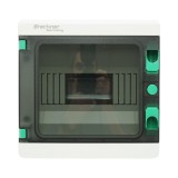 Tablou sigurante aplicat 8 module IP65 cu capac transparent Breckner