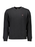 Cumpara ieftin Bluza casual barbati, cu mini logo brodat, Regular fit, Negru, M
