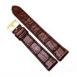 Curea Ceas &bdquo;Fleurus Classic&rdquo; &ndash; Piele Veritabilă de Vițel, Maro &Icirc;nchis (18mm -
