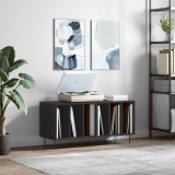 VidaXL Comodă discuri, negru, 100x38x48 cm, lemn prelucrat