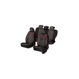 Set Huse Scaune Auto Universale Dynamic Negru Compatibile Airbag Textil Piele Ecologica