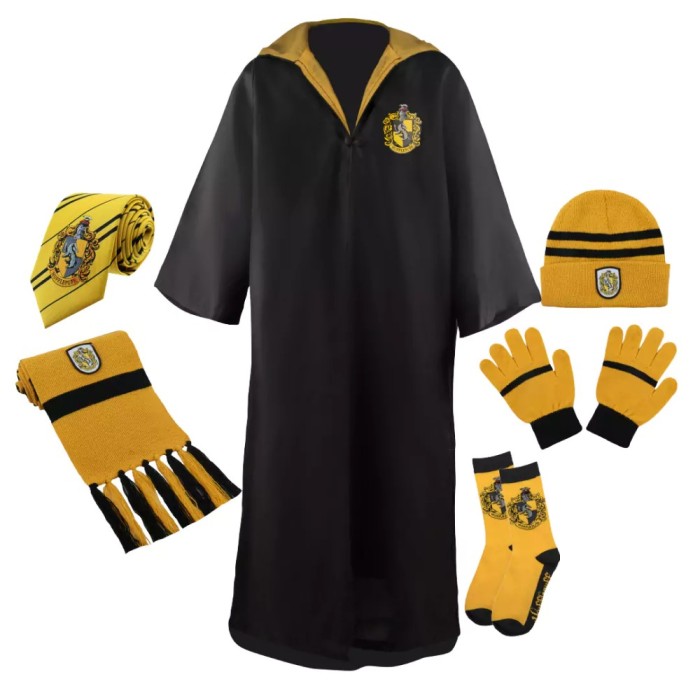Set roba si accesorii Harry Potter, Hufflepuff House, 6 piese 6-9 ani