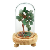 Cumpara ieftin Pomisor cu pietre aventurin, Copac Feng-Shui, Verde, 14 cm, 1816H-2